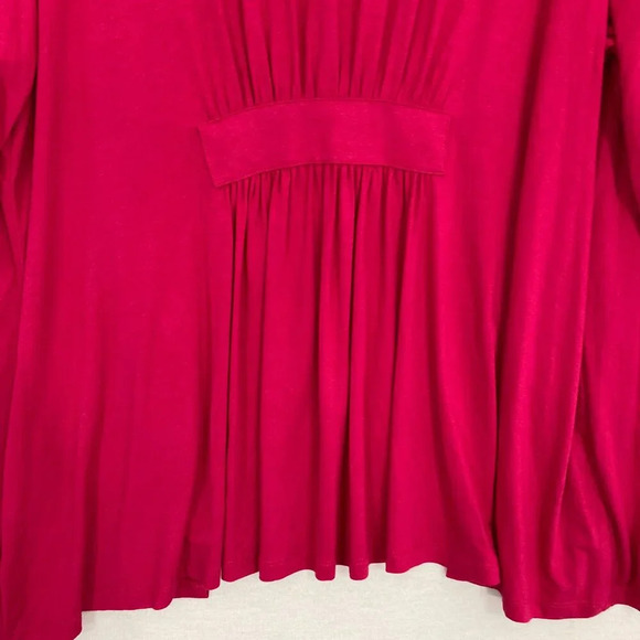 Charter Club Pink Red Soft Stretch Lightweight Knit 3/4 Sleeve Open Front Top 2X - Picture 9 of 10